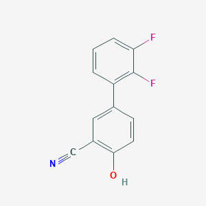 molecular formula C13H7F2NO B6321277 2-Cyano-4-(2,3-difluorophenyl)phenol, 95% CAS No. 1261952-54-8