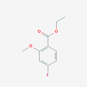 molecular formula C10H11FO3 B6321288 4-Fluoro-2-methoxybenzoic acid ethyl ester, 97% CAS No. 167758-90-9