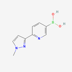 2-(1-Methyl-1H-pyrazol-3-YL)-pyridine-5-boronic acid