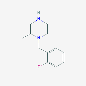 1-[(2-Fluorophenyl)methyl]-2-methylpiperazine