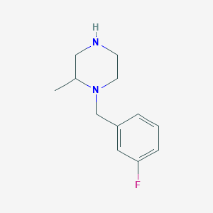 1-[(3-Fluorophenyl)methyl]-2-methylpiperazine