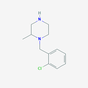 1-[(2-Chlorophenyl)methyl]-2-methylpiperazine