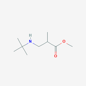 molecular formula C9H19NO2 B6321391 Methyl 3-(tert-butylamino)-2-methylpropanoate CAS No. 100792-20-9