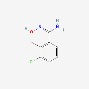 molecular formula C8H9ClN2O B6321440 3-Chloro-N-hydroxy-2-methyl-benzamidine CAS No. 885964-07-8