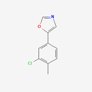 molecular formula C10H8ClNO B6321449 5-(3-chloro-4-methylphenyl)oxazole CAS No. 1996343-80-6