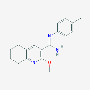 B063215 3-Quinolinecarboximidamide, 5,6,7,8-tetrahydro-2-methoxy-N-(4-methylphenyl)- CAS No. 171011-12-4