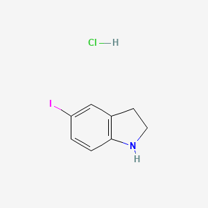 molecular formula C8H9ClIN B6321500 5-碘-2,3-二氢-1H-吲哚盐酸盐 CAS No. 1187928-16-0