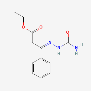 molecular formula C12H15N3O3 B6321509 Ethyl (Z)-3-(2-carbamoylhydrazineylidene)-3-phenylpropanoate, 95% CAS No. 58756-33-5