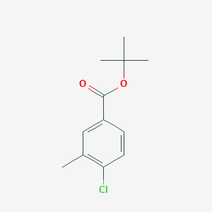 molecular formula C12H15ClO2 B6321520 tert-Butyl 4-chloro-3-methylbenzoate CAS No. 1876229-61-6