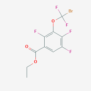 molecular formula C10H6BrF5O3 B6321528 3-(Bromodifluoromethoxy)-2,4,5-trifluoro-benzoic acid ethyl ester CAS No. 128452-27-7