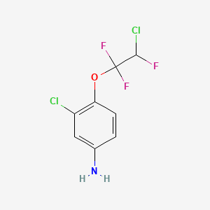 B6321549 3-Chloro-4-(2-chloro-1,1,2-trifluoroethoxy)aniline, 97% CAS No. 40888-28-6