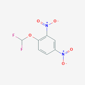 molecular formula C7H4F2N2O5 B6321550 2,4-Dinitro-(difluoromethoxy)benzene CAS No. 22236-03-9