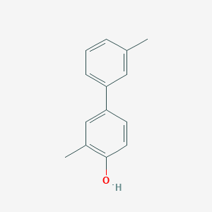 molecular formula C14H14O B6321560 4-(3-Methylphenyl)-2-methylphenol, 95% CAS No. 876473-48-2