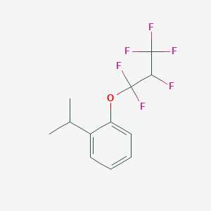 molecular formula C12H12F6O B6321568 1-(1,1,2,3,3,3-六氟丙氧基)-2-异丙苯；  98% CAS No. 157554-82-0