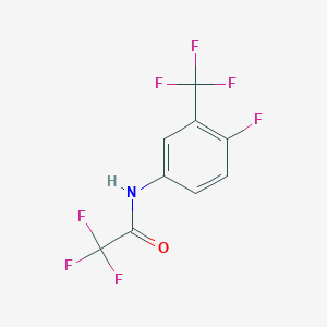 molecular formula C9H4F7NO B6321570 2,2,2-Trifluoro-N-[4-fluoro-3-(trifluoromethyl)phenyl]acetamide CAS No. 156425-48-8