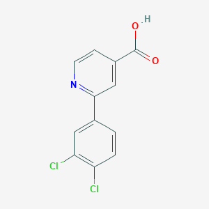 molecular formula C12H7Cl2NO2 B6321578 2-(3,4-Dichlorophenyl)isonicotinic acid, 95% CAS No. 1261912-13-3