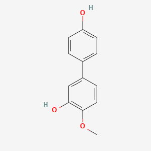 molecular formula C13H12O3 B6321606 5-(4-Hydroxyphenyl)-2-methoxyphenol, 95% CAS No. 60453-05-6