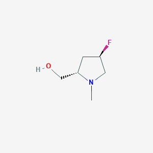 molecular formula C6H12FNO B6321620 ((2S,4R)-4-Fluoro-1-methylpyrrolidin-2-yl)methanol CAS No. 2206737-78-0