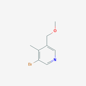 molecular formula C8H10BrNO B6321624 3-Bromo-5-(methoxymethyl)-4-methylpyridine CAS No. 850892-21-6