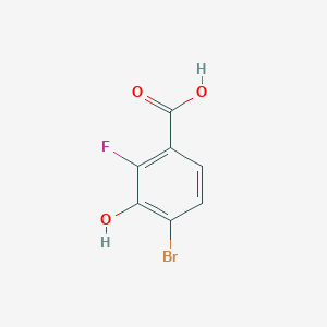 4-Bromo-2-fluoro-3-hydroxybenzoic acid