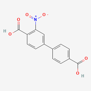 molecular formula C14H9NO6 B6321694 4-(4-Carboxyphenyl)-2-nitrobenzoic acid, 95% CAS No. 47160-06-5