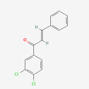 molecular formula C15H10Cl2O B6321723 (2E)-1-(3,4-Dichlorophenyl)-3-phenylprop-2-en-1-one CAS No. 144100-20-9