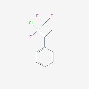 molecular formula C10H8ClF3 B6321739 (2-Chloro-2,3,3-trifluorocyclobutyl)benzene CAS No. 3802-79-7
