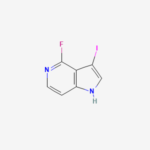 molecular formula C7H4FIN2 B6321748 4-Fluoro-3-iodo-1H-pyrrolo[3,2-c]pyridine CAS No. 1190309-79-5
