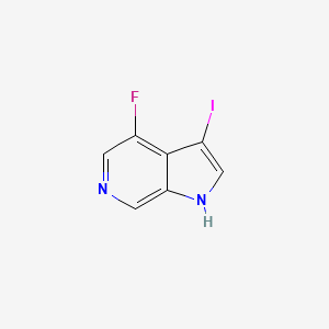 molecular formula C7H4FIN2 B6321751 4-Fluoro-3-iodo-1H-pyrrolo[2,3-c]pyridine CAS No. 1190322-38-3