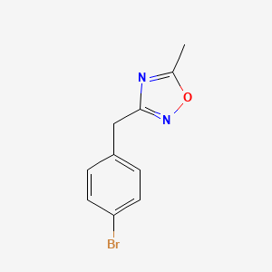 molecular formula C10H9BrN2O B6321756 3-(4-Bromobenzyl)-5-methyl-1,2,4-oxadiazole CAS No. 843673-66-5
