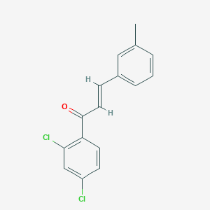 molecular formula C16H12Cl2O B6321784 (2E)-1-(2,4-Dichlorophenyl)-3-(3-methylphenyl)prop-2-en-1-one CAS No. 556794-26-4