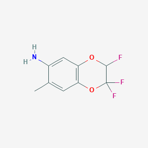 7-Methyl-2,2,3-trifluoro-2,3-dihydro-1,4-benzodioxin-6-amine, 94%