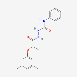 molecular formula C18H21N3O3 B6321823 1-(2-(3,5-Dimethylphenoxy)propanoyl)-4-phenylsemicarbazide CAS No. 895463-39-5