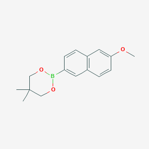 molecular formula C16H19BO3 B6321840 2-(6-Methoxy-2-naphthyl)-5,5-dimethyl-1,3,2-dioxaborinane CAS No. 1022094-56-9