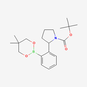 tert-Butyl 2-[2-(5,5-dimethyl-1,3,2-dioxaborinan-2-yl)phenyl]pyrrolidine-1-carboxylate