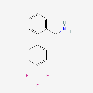 molecular formula C14H12F3N B6321909 4'-(Trifluoromethyl)-1,1'-biphenyl-2-methylamine CAS No. 771582-31-1