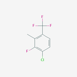 molecular formula C8H5ClF4 B6321946 1-Chloro-2-fluoro-3-methyl-4-(trifluoromethyl)benzene CAS No. 1805112-84-8