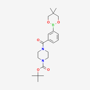 tert-Butyl 4-[3-(5,5-dimethyl-1,3,2-dioxaborinan-2-yl)benzoyl]piperazine-1-carboxylate