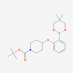 tert-Butyl 4-[2-(5,5-dimethyl-1,3,2-dioxaborinan-2-yl)phenoxy]piperidine -1-carboxylate