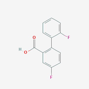 molecular formula C13H8F2O2 B6322005 2-(2-Fluorophenyl)-5-fluorobenzoic acid, 95% CAS No. 179897-84-8
