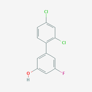 molecular formula C12H7Cl2FO B6322014 5-(2,4-Dichlorophenyl)-3-fluorophenol, 95% CAS No. 187392-77-4