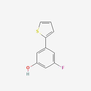 molecular formula C10H7FOS B6322025 3-Fluoro-5-(thiophen-2-yl)phenol, 95% CAS No. 187392-82-1