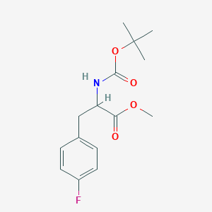 molecular formula C15H20FNO4 B6322032 Methyl 2-((t-butoxycarbonyl)amino)-3-(4-fluorophenyl)propanoate (Boc-DL-Phe(4-F)-OMe) CAS No. 86129-35-3