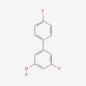 molecular formula C12H8F2O B6322046 5-(4-Fluorophenyl)-3-fluorophenol, 95% CAS No. 187392-70-7