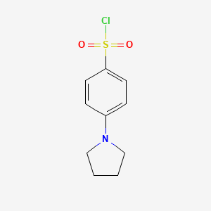 molecular formula C10H12ClNO2S B6322051 4-Pyrrolidin-1-yl-benzenesulfonyl chloride, 95% CAS No. 125393-18-2