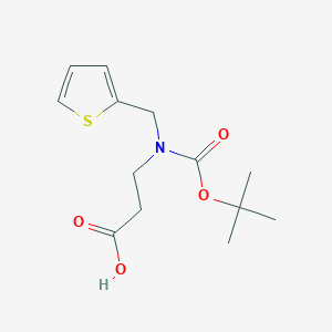 molecular formula C13H19NO4S B6322058 beta-Alanine, N-[(1,1-dimethylethoxy)carbonyl]-N-(2-thienylmethyl)- CAS No. 146033-26-3