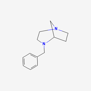 molecular formula C13H18N2 B6322072 4-Benzyl-1,4-diazabicyclo[3.2.1]octane CAS No. 675589-81-8