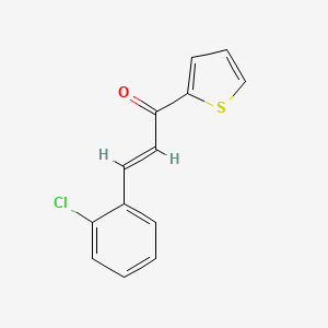 molecular formula C13H9ClOS B6322082 (2E)-3-(2-Chlorophenyl)-1-(thiophen-2-yl)prop-2-en-1-one CAS No. 79442-35-6