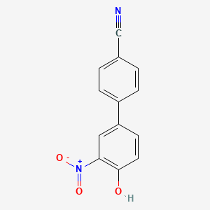 molecular formula C13H8N2O3 B6322088 4-(4-Cyanophenyl)-2-nitrophenol, 95% CAS No. 149506-19-4