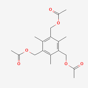 molecular formula C18H24O6 B6322113 2,4,6-Trichloro-1,3,5-benzenemethanoltriacetate, 95% CAS No. 132778-78-0